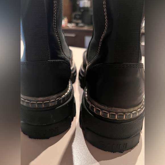 GANNI Cleated Mid Chelsea Boot - Picture 6 of 8